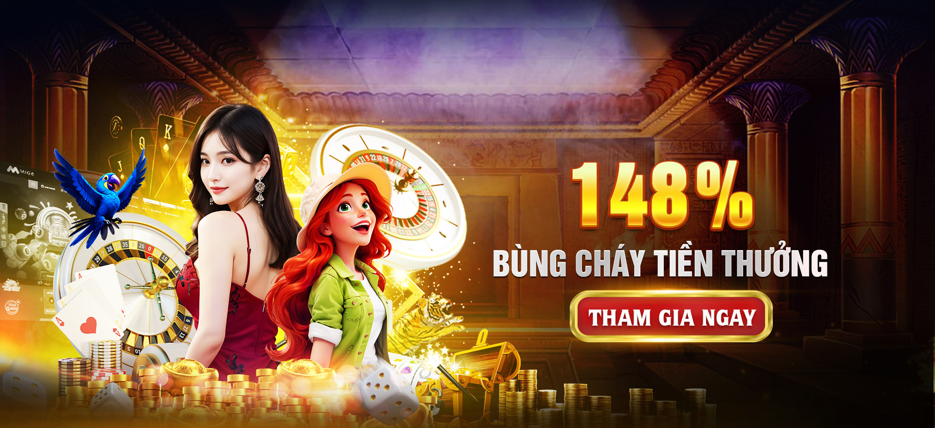 Hình ảnh quảng cáo của win68 hiển thị nền tảng và các lợi ích